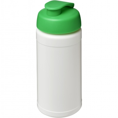 Logo trade promotional products image of: Baseline 500 ml recycled sport bottle with flip lid