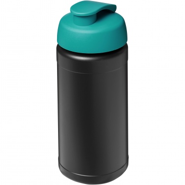 Logotrade advertising product image of: Baseline 500 ml recycled sport bottle with flip lid