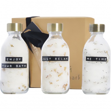 Logo trade promotional gifts picture of: Wellmark Just Relax 3-piece 200 ml bath salt gift set