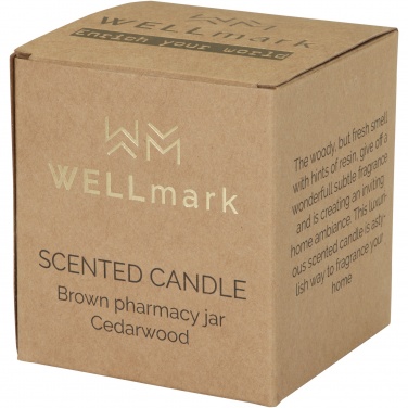 Logotrade promotional product picture of: Wellmark Let's Get Cozy 650 g scented candle - cedar wood fragrance