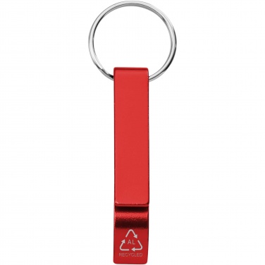 Logotrade business gift image of: Tao RCS recycled aluminium bottle and can opener with keychain 