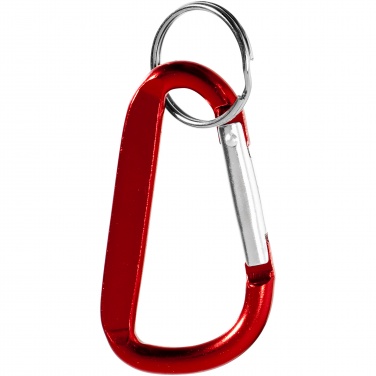 Logotrade promotional product picture of: Timor RCS recycled aluminium carabiner keychain