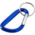 Timor RCS recycled aluminium carabiner keychain, Royal blue