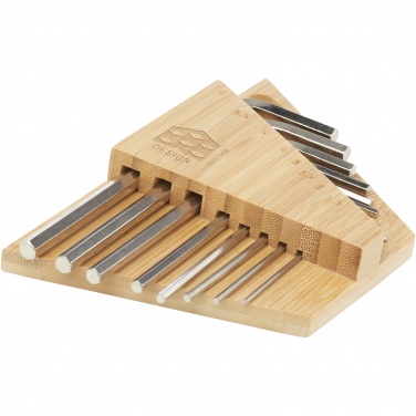 Logo trade promotional items picture of: Allen bamboo hex key tool set