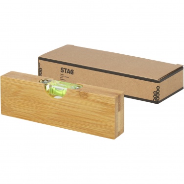 Logo trade promotional gifts picture of: Flush bamboo spirit level with bottle opener