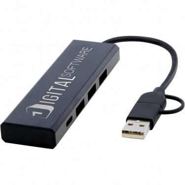 Logotrade promotional giveaways photo of: Rise RCS recycled aluminium USB 2.0 hub