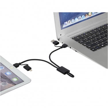 Logotrade business gift image of: Connect 6-in-1 RCS recycled aluminium 45W quick charge & data transfer cable