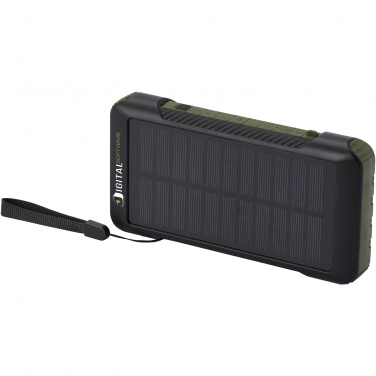 Logotrade business gifts photo of: Soldy 10.000 mAh RCS recycled plastic solar dynamo power bank 