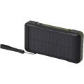 Soldy 10.000 mAh RCS recycled plastic solar dynamo power bank , Army green