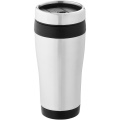 Elwood 410 ml RCS certified recycled stainless steel insulated tumbler , Solid black