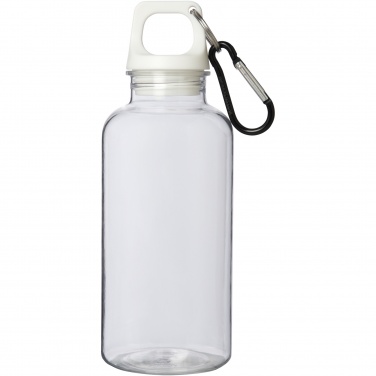 Logotrade advertising products photo of: Oregon 400 ml RCS certified recycled plastic water bottle with carabiner