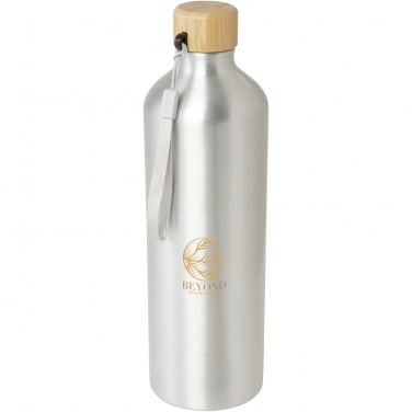 Logo trade promotional giveaways picture of: Malpeza 1000 ml RCS certified recycled aluminium water bottle