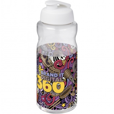 Logo trade promotional items image of: H2O Active® Big Base 1 litre flip lid sport bottle