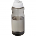 H2O Active® Eco Big Base 1 litre flip lid sport bottle, Charcoal / White