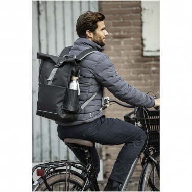 Logo trade business gift photo of: Aqua 15" GRS recycled water resistant roll-top bike bag 20L