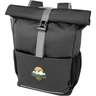 Logotrade promotional item picture of: Aqua 15" GRS recycled water resistant roll-top bike bag 20L