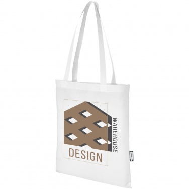 Logo trade business gifts image of: Zeus GRS recycled non-woven convention tote bag 6L