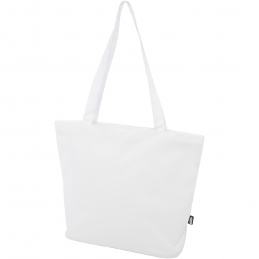 Logo trade promotional giveaway photo of: Panama GRS recycled zippered tote bag 20L