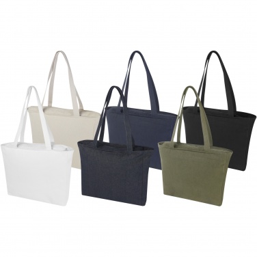 Logo trade business gifts image of: Weekender 500 g/m² Aware™ recycled tote bag