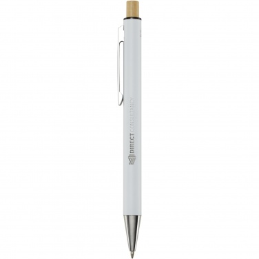 Logo trade promotional gift photo of: Cyrus recycled aluminium ballpoint pen (blue ink)