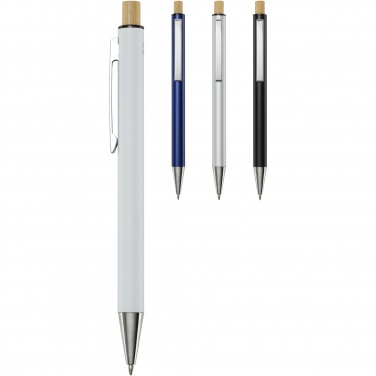 Logo trade advertising product photo of: Cyrus recycled aluminium ballpoint pen