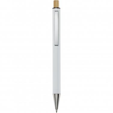 Logo trade promotional products picture of: Cyrus recycled aluminium ballpoint pen (blue ink)