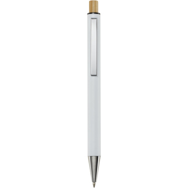 Logo trade advertising product photo of: Cyrus recycled aluminium ballpoint pen (black ink)