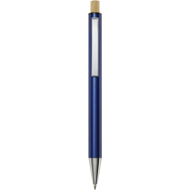 Logo trade corporate gift photo of: Cyrus recycled aluminium ballpoint pen (black ink)