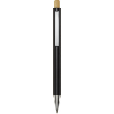 Logo trade promotional products picture of: Cyrus recycled aluminium ballpoint pen (black ink)