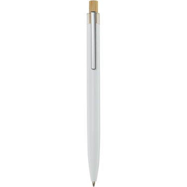 Logo trade business gifts image of: Nooshin recycled aluminium ballpoint pen