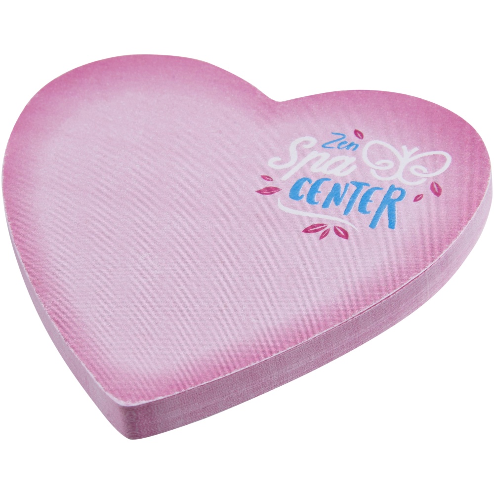 Logotrade promotional merchandise photo of: Sticky-Mate® heart-shaped recycled sticky notes