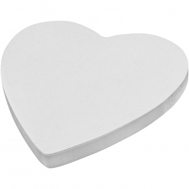 Logo trade promotional products image of: Sticky-Mate® heart-shaped recycled sticky notes