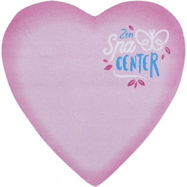 Logo trade promotional items picture of: Sticky-Mate® heart-shaped recycled sticky notes