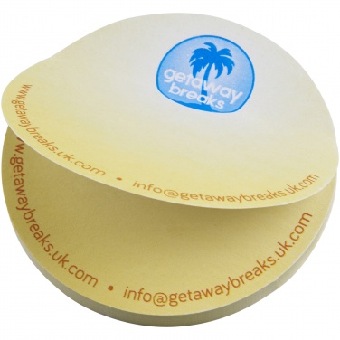 Logo trade promotional merchandise photo of: Sticky-Mate® circle-shaped recycled sticky notes