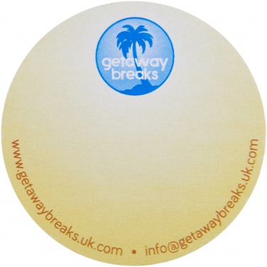 Logo trade corporate gifts image of: Sticky-Mate® circle-shaped recycled sticky notes