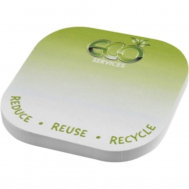 Logo trade business gift photo of: Sticky-Mate® square-shaped recycled sticky notes with rounded corners