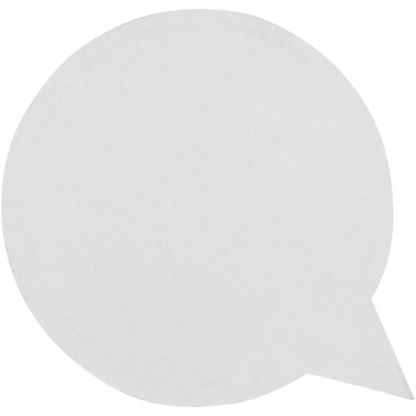 Logo trade promotional merchandise picture of: Sticky-Mate® speech bubble-shaped recycled sticky notes