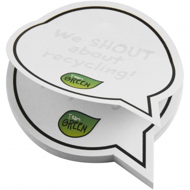 Logotrade promotional merchandise picture of: Sticky-Mate® speech bubble-shaped recycled sticky notes