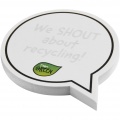 Sticky-Mate® speech bubble-shaped recycled sticky notes, White