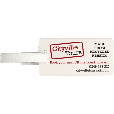 Logotrade promotional giveaway picture of: River recycled window luggage tag