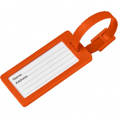 Logo trade promotional giveaways picture of: River recycled window luggage tag