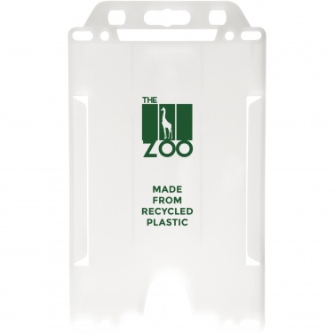 Logo trade advertising product photo of: Pierre recycled plastic card holder 