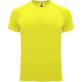 Bahrain short sleeve men's sports t-shirt, Fluor Yellow