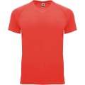 Bahrain short sleeve men's sports t-shirt, Fluor Coral