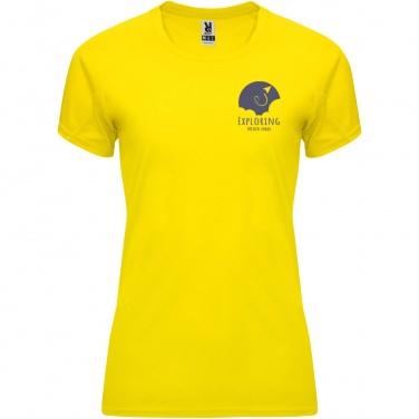 Logo trade corporate gift photo of: Bahrain short sleeve women's sports t-shirt