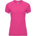 Bahrain short sleeve women's sports t-shirt, Pink Fluor