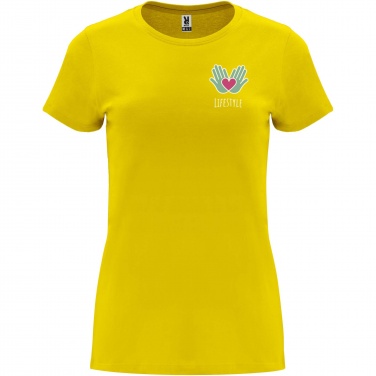 Logo trade promotional merchandise picture of: Capri short sleeve women's t-shirt