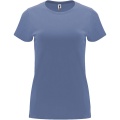 Capri short sleeve women's t-shirt, Blue Denim