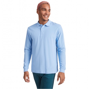 Logo trade promotional merchandise photo of: Estrella long sleeve men's polo