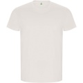 Golden short sleeve men's t-shirt, Vintage White